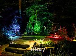 Black Stainless Steel LED Outdoor Garden Ground Spike Light Adjustable ZLC307B