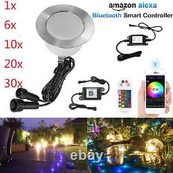 Bluetooth 61mm RGB+Warm White Colour Changing LED Decking Lights Kitchen Outdoor