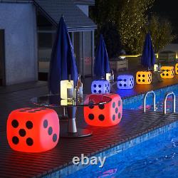 Changing LED Color Light Up Stool Outdoor Indoor Home Decor Garden Party Chair