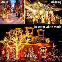 Christmas Lights Color Changing 720 LED 328ft String Lights Outdoor Green Wir