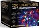 Christmas Tree Lights 2000 Led 50m Multi-colour Fairy String Lights Plug In Wi