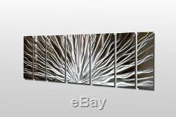 Color Changing LED Modern Abstract Metal Wall Art Sculpture Painting Decor RGB 