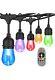 Color Changing Outdoor String Lights, Rgb Cafe Led String Light With 30 96ft