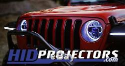 Color Changing RGB HD LED Halos for 2018 2019 2020 Jeep JL Wrangler Gladiator
