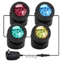 Colour Changing LED Submersible Garden Pool Fountain Lamp Underwater Spot Lights