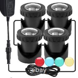 Colour Changing LED Submersible Garden Pool Fountain Lamp Underwater Spot Lights