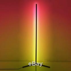 Colour Changing RGB Mood Lighting Metal LED Corner Floor Wall Lamp With Remote