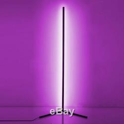 Colour Changing RGB Mood Lighting Metal LED Corner Floor Wall Lamp With Remote