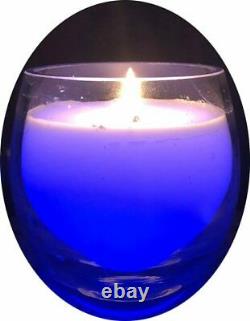 Colour Changing Wax Glass Candle Gift Diwali LED Light Up Christmas Winter