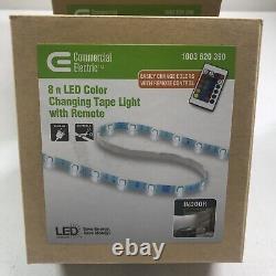 Commercial Electric 8' Indoor LED Color Changing Tape Strip Light Remote 6 Boxes