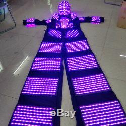 Cool Remote Control 7 Color Change LED Robot Clothing Clothes Costume Party Suit