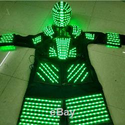 Cool Remote Control 7 Color Change LED Robot Clothing Clothes Costume Party Suit