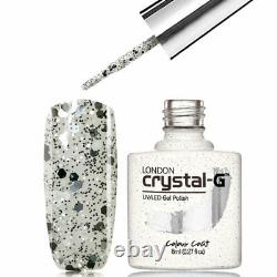 Crystal-G Confetti Glitters RangeP08- Silver illusionUV/LED Gel Nail Polish