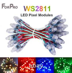 DC5V/12V 12mm WS2811 Full Color LED Pixels String Lights RGB Digital Addressable