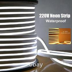 Dimmer LED Strip Neon Rope Light Waterproof 220V Flexible Outdoor Commercial Dec