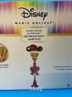 Disney Magic Holiday Mickey Mouse 5ft Color Changing LED Lamp Post Christmas