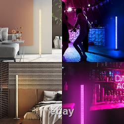 EDISHINE LED Corner Floor Lamp, RGB Color Changing Lamps with Remote, 45Modern