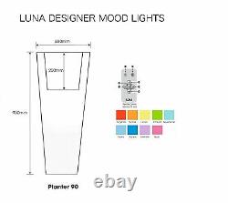 ELEGANT LUNA Designer MOOD Light Indoor Outdoor LED Rechargeable PLANTAR 90