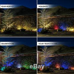 Enbrighten Seasons LED Color-Changing Landscape Lights 6 Pucks, 50ft
