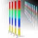 Equinox 4 Pack Pulse Tube Led Rainbow Colour Changing Dj Disco Party Light Fx