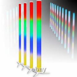 Equinox 4 Pack Pulse Tube LED Rainbow Colour Changing DJ Disco Party Light FX