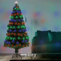 Fibre Optic Christmas Tree Xmas LED Lights Pre Lit Star Green Color Changing