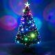 Fibre Optic Christmas Tree Xmas Led Lights Pre Lit Star Green Color Changing New
