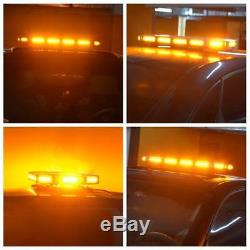 Fit Dodge Ram 1500 2500 3500 Roof Mount 27 LED Warning Strobe Light Bar