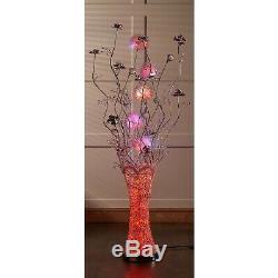 Flower Vase Chrome Light Silver Luxury Floor Lamp 120 colour changing LEDs