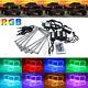 For 2007-2013 Gmc Sierra Truck Multi-color Rgb Changing Led Headlight Halo Rings