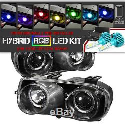 For 94-97 ACURA INTEGRA DC2 JDM Pair Halo Headlamp Color Changing LED Low Beam
