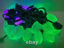 GE 25 LED G-35 Bulb 8 Color Changing Effects Christmas Light Show 20 Ft 0394557