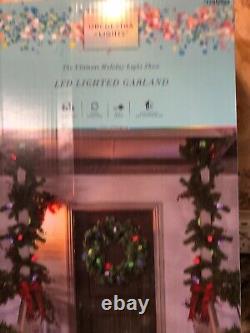 Gemmy Orchestra of Lights 8ft LED C9 Lighted Garland Color Changing NEW
