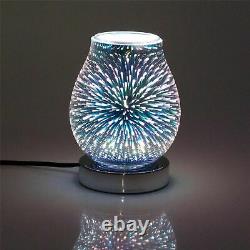 Glass 7 Led Colour Changing LED Aroma Diffuser Electric Wax Melt Oil Burner