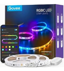 Govee 65.6ft RGBIC LED Strip Lights Color Changing LED Lights via Bluetooth