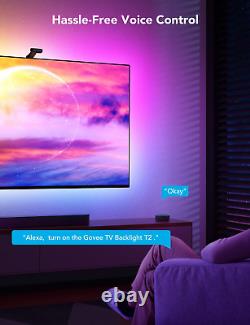 Govee Envisual LED TV Backlight T2 with Dual Cameras, Dreamview RGBIC Wi-Fi Doub