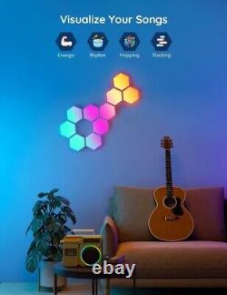 Govee Hexa Panels Hexagon Lights Wi-Fi RGBIC 10 pack+ Extra Panels 14 In Total