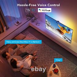 Govee Immersion WiFi LED TV Backlights with Camera, Smart RGBIC Ambient TV Light