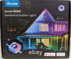 Govee Permanent LED Outdoor Lights Smart RGBIC Outdoor Lights 50 Ft, IN HAND