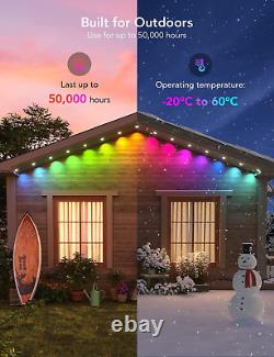 Govee Permanent Outdoor Lights 30M, Smart RGBIC Outdoor Lights with 72 Scene 72