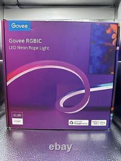 Govee RGBIC 32.8 Feet Long LED Flexible Neon Rope Light Model H61A5 NEW