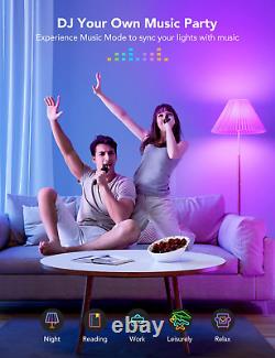 Govee Smart A19 LED Light Bulbs, 1000lm RGBWW Dimmable, Wi-Fi Colour Changing &