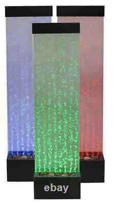 H150cm Bubble Water Wall with Colour Changing LEDs Indoor Use by Fluid
