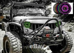 HID Color Change RGB Angel Eyes Head Lights Jeep Wrangler JK