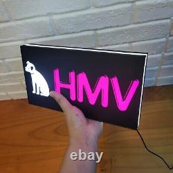 HMV LED Lamp USB, Dimmable, Color-changing. Retro Music Decor & Great Gift