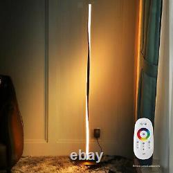 Helix Color Changing LED Corner Floor Lamp Pole Light 140cm Tall Modern