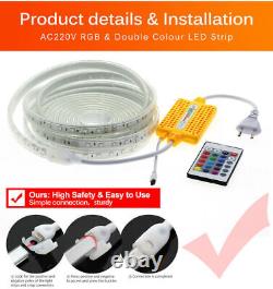 High Safety Commercial LED Strip Rope Light 220V 240V 5050 rgb IP68 Waterproof