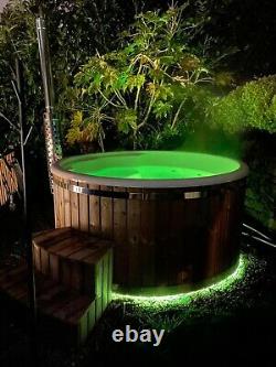 Hot tub deluxe fiberglass 316ANSI heater Jacuzz&Air bubbles systems LED's SPA