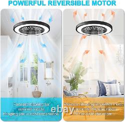 Immver Ceiling Fans with Lights, Remote Control, 6 Wind Speeds, Reversible RGB