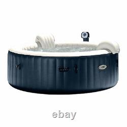 Intex 28409E Inflatable 6 Person Hot Tub Spa with 2 LED Color Changing Lights